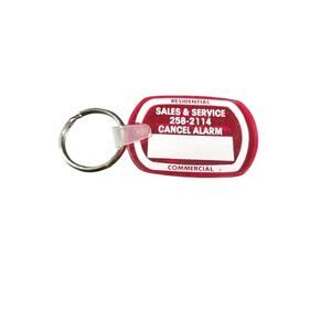 Evergreen Security Services Marysville WA Cancel Alarm Red Rubber Keychain